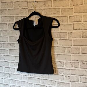 Elegant Black Sleeveless Top